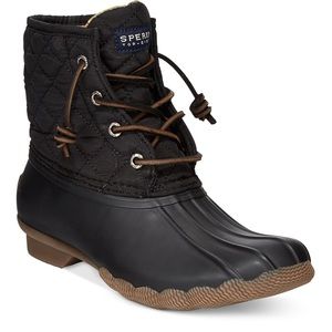 Sperry Saltwater Quilted Duck Booties